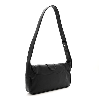 Gucci Goatskin Small GG Monochrome Aphrodite Shoulder Bag Black 3 of 12