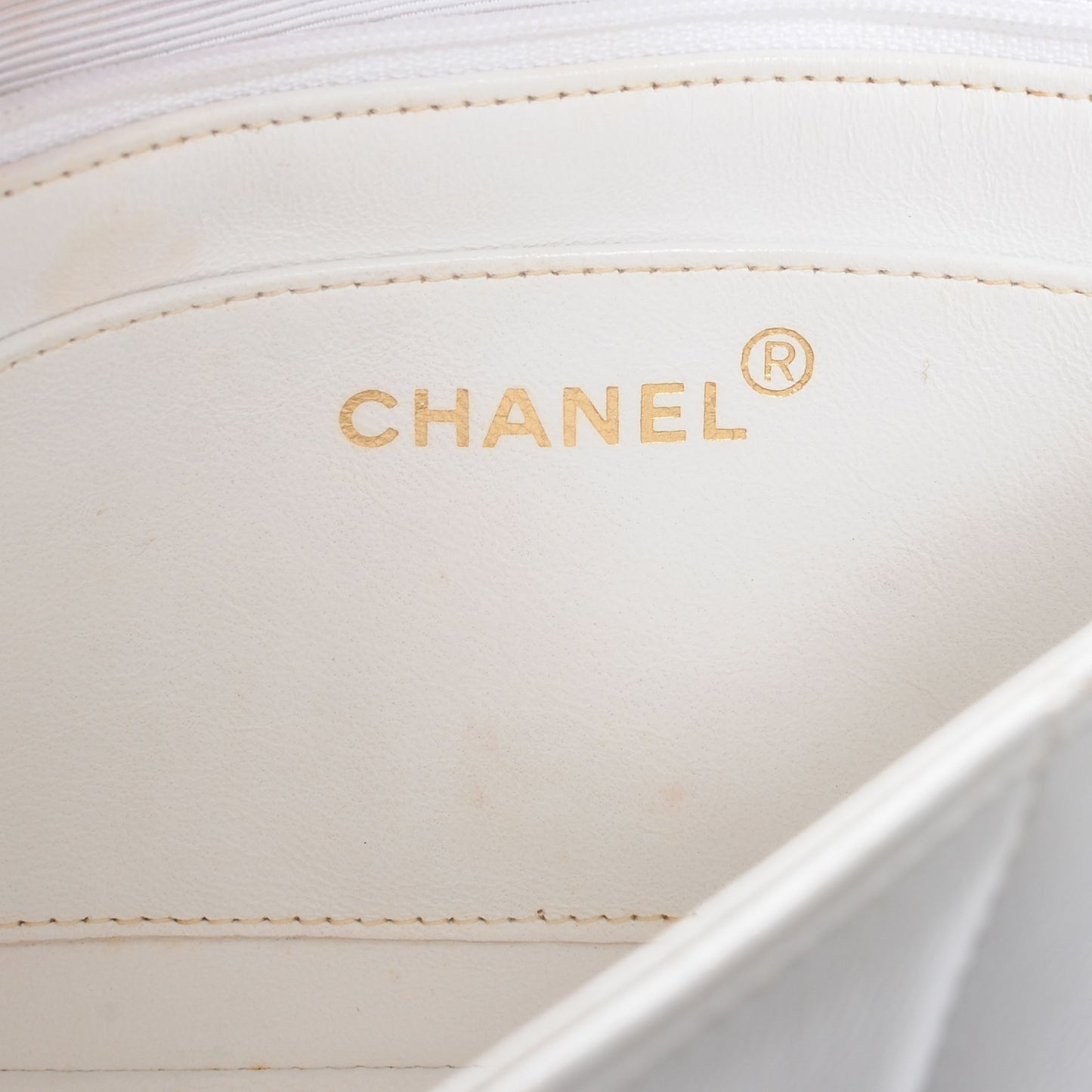 Lambskin Small Single Flap White