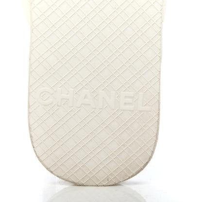 Chanel PVC Camellia Thong Sandals 36 Ivory 7 of 8