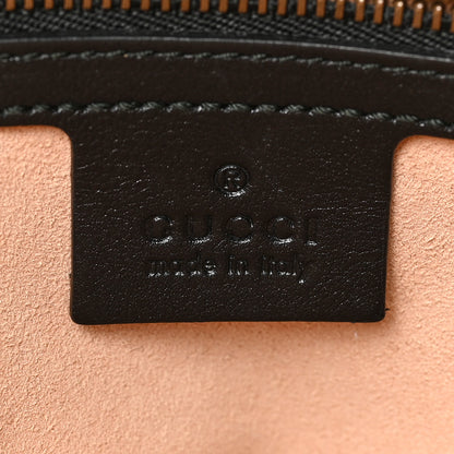 Gucci Calfskin Matelasse Medium GG Marmont Chain Shoulder Bag Black 6 of 9