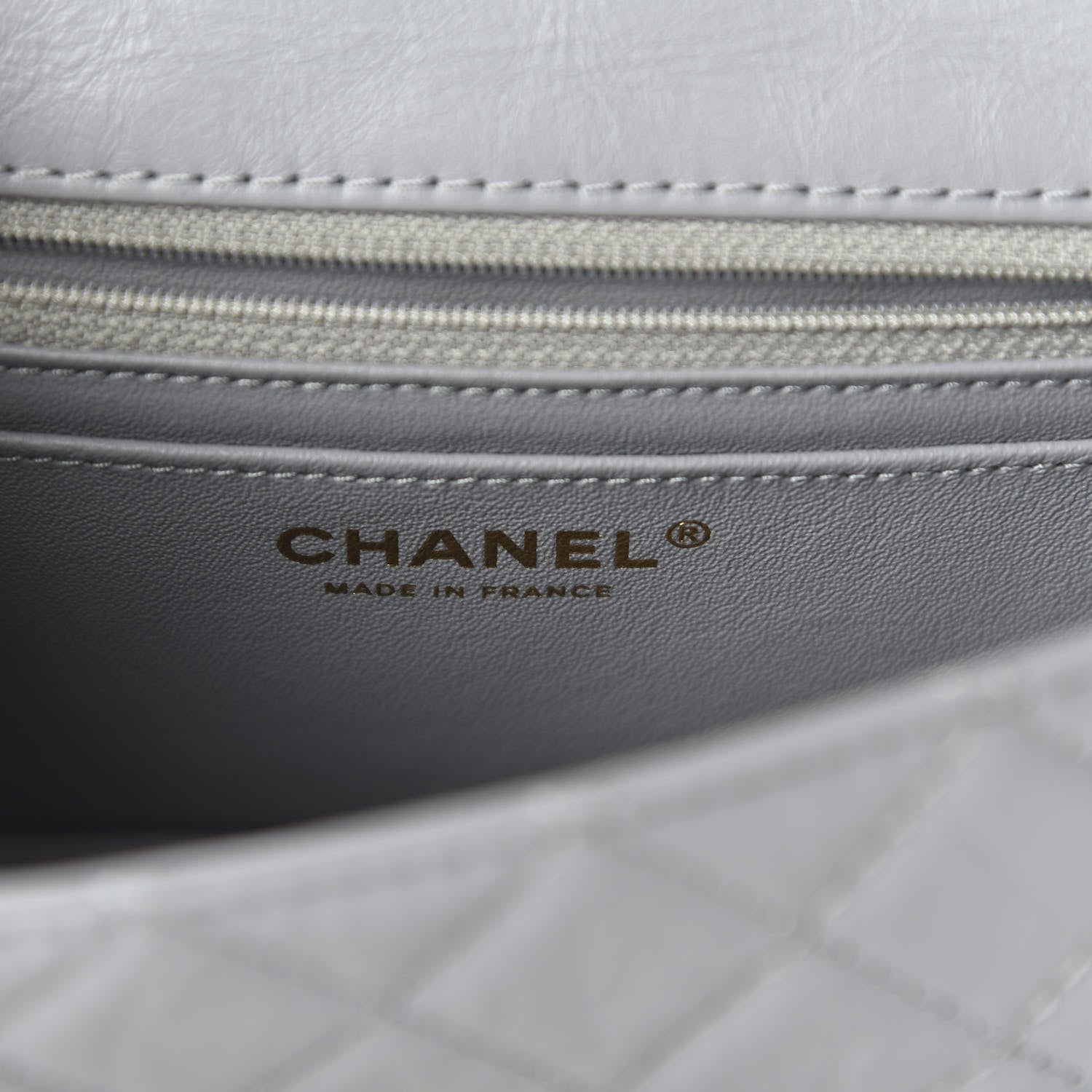 Chanel Aged Calfskin Quilted 2.55 Reissue Mini Flap Grey 8 of 10