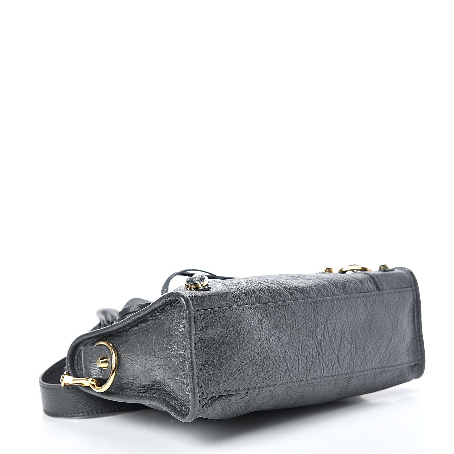 Balenciaga Agneau Classic Gold Hardware Mini City Gris Fossile 3 of 10