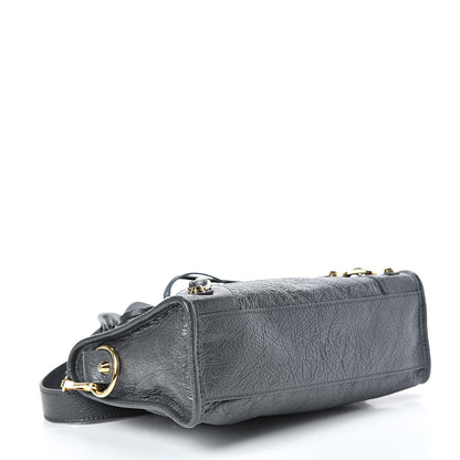 Balenciaga Agneau Classic Gold Hardware Mini City Gris Fossile 3 of 10