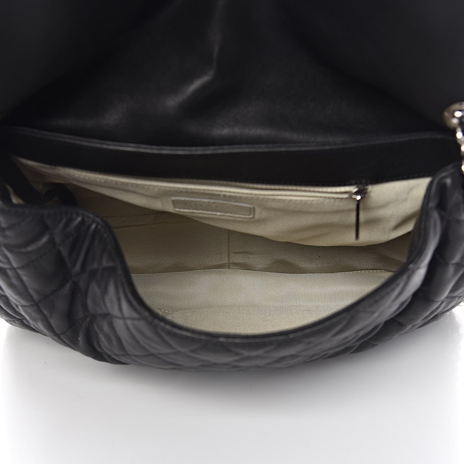 Chanel Washed Lambskin Quilted Maxi Chain Around Flap Black 7 of 13