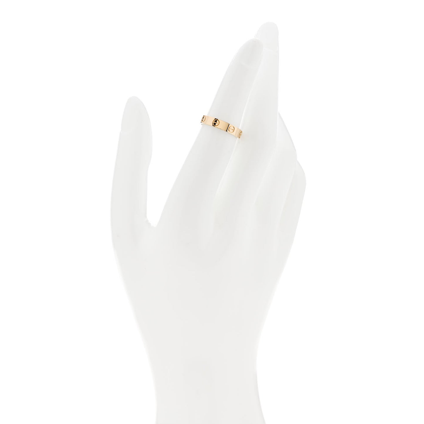 18K Yellow Gold 3.5mm LOVE Wedding Band Ring 50 5.25