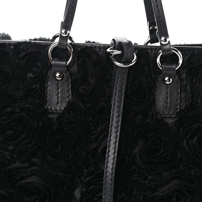Valentino Garavani Nappa Floral Applique Tote Bag Black 7 of 9