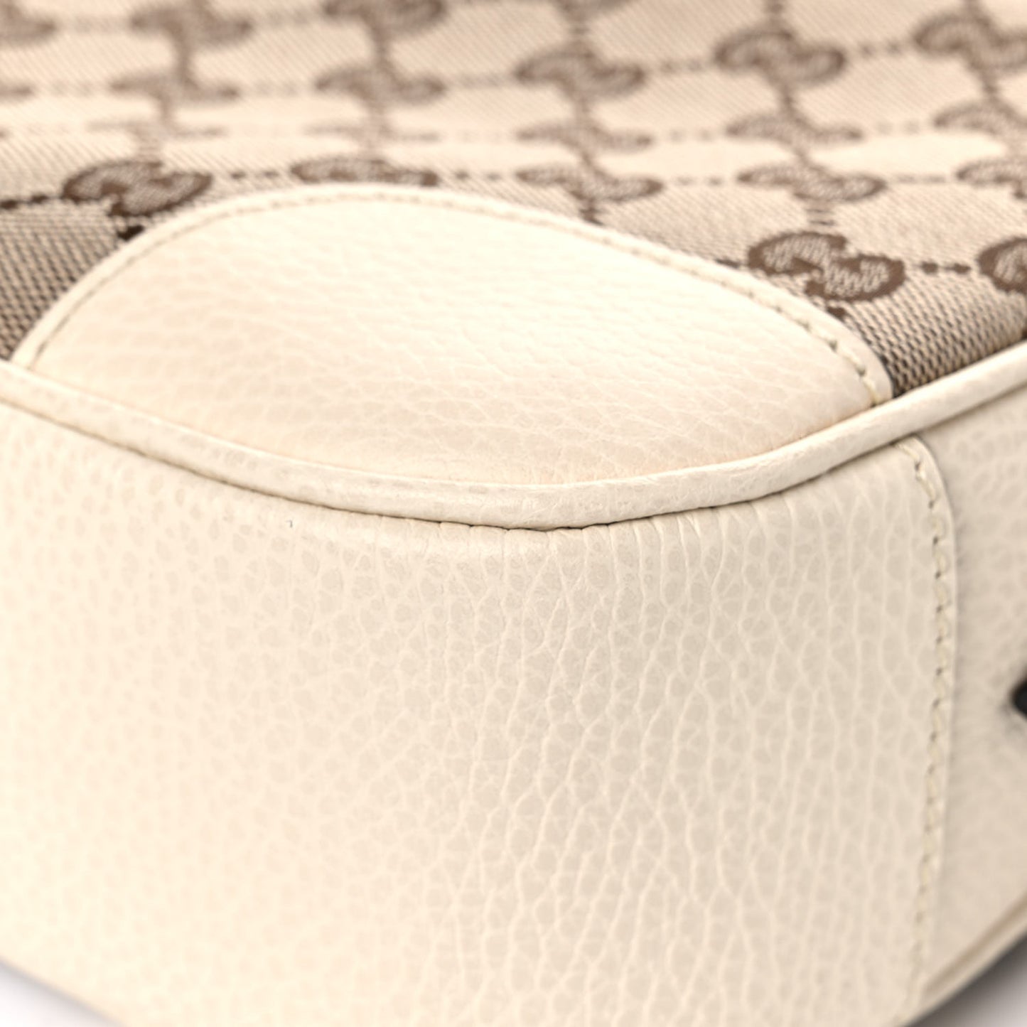 Monogram Dollar Calfskin Mini Bree Messenger Bag Beige Ebony Avoire