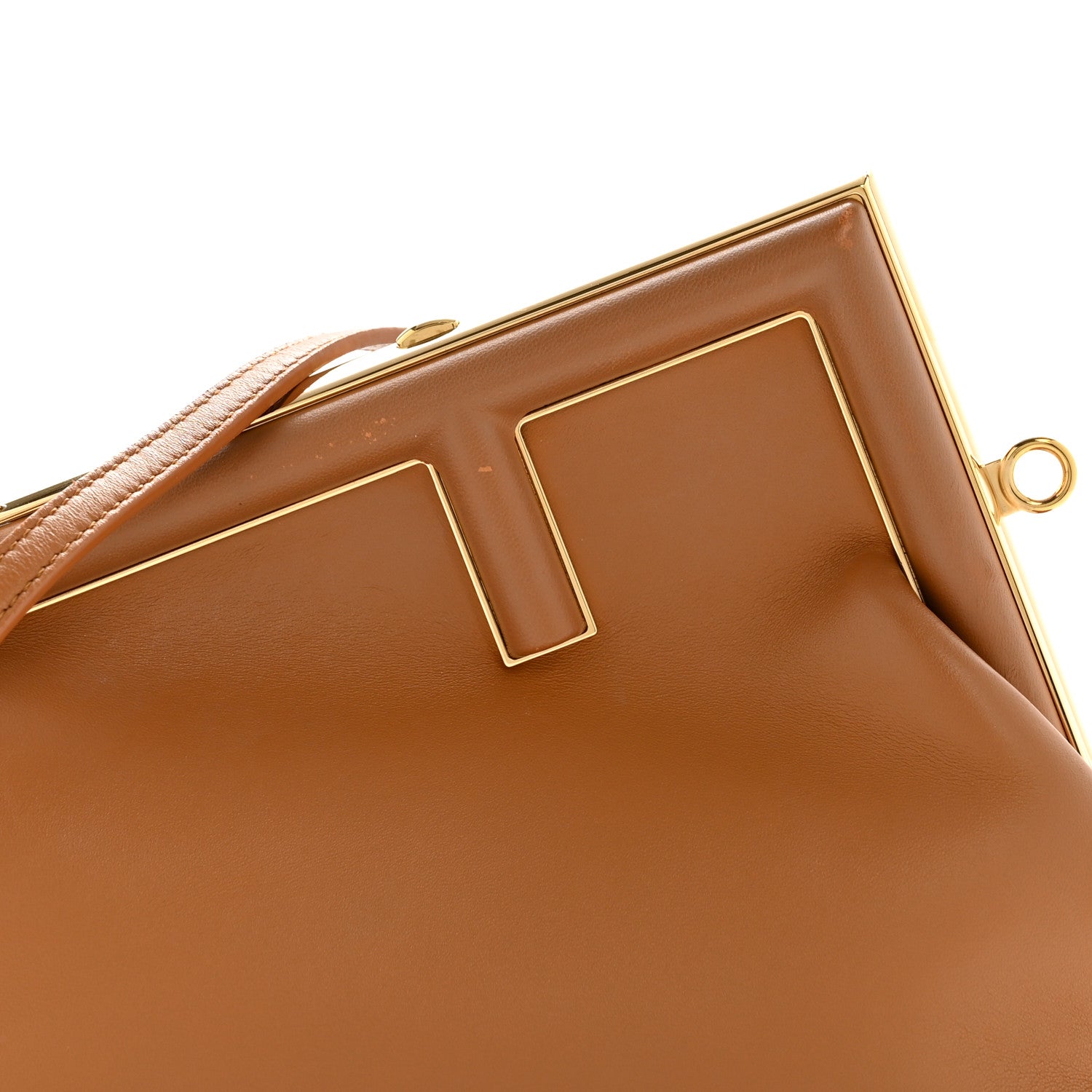 Fendi Shiny Nappa Small Fendi First Caramello 8 of 11
