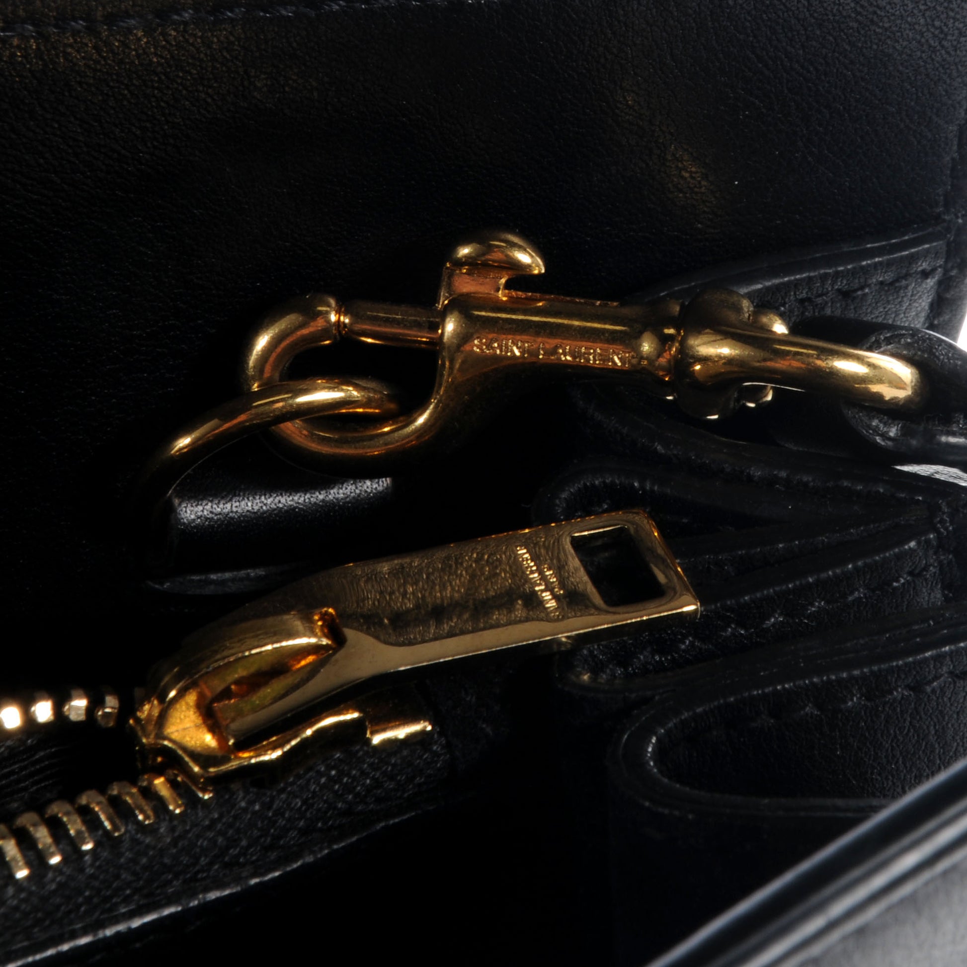 Saint Laurent Leather Small Sac de Jour Black 8 of 9