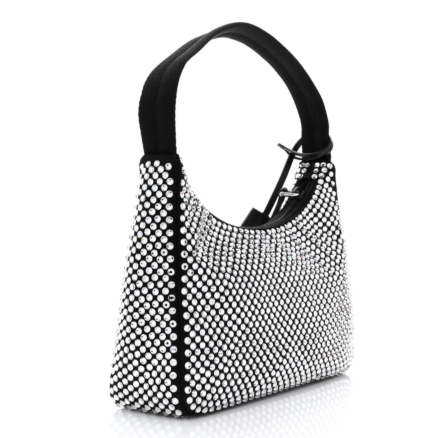 Satin Crystal Mini Re-Edition 2000 Bag Cristal