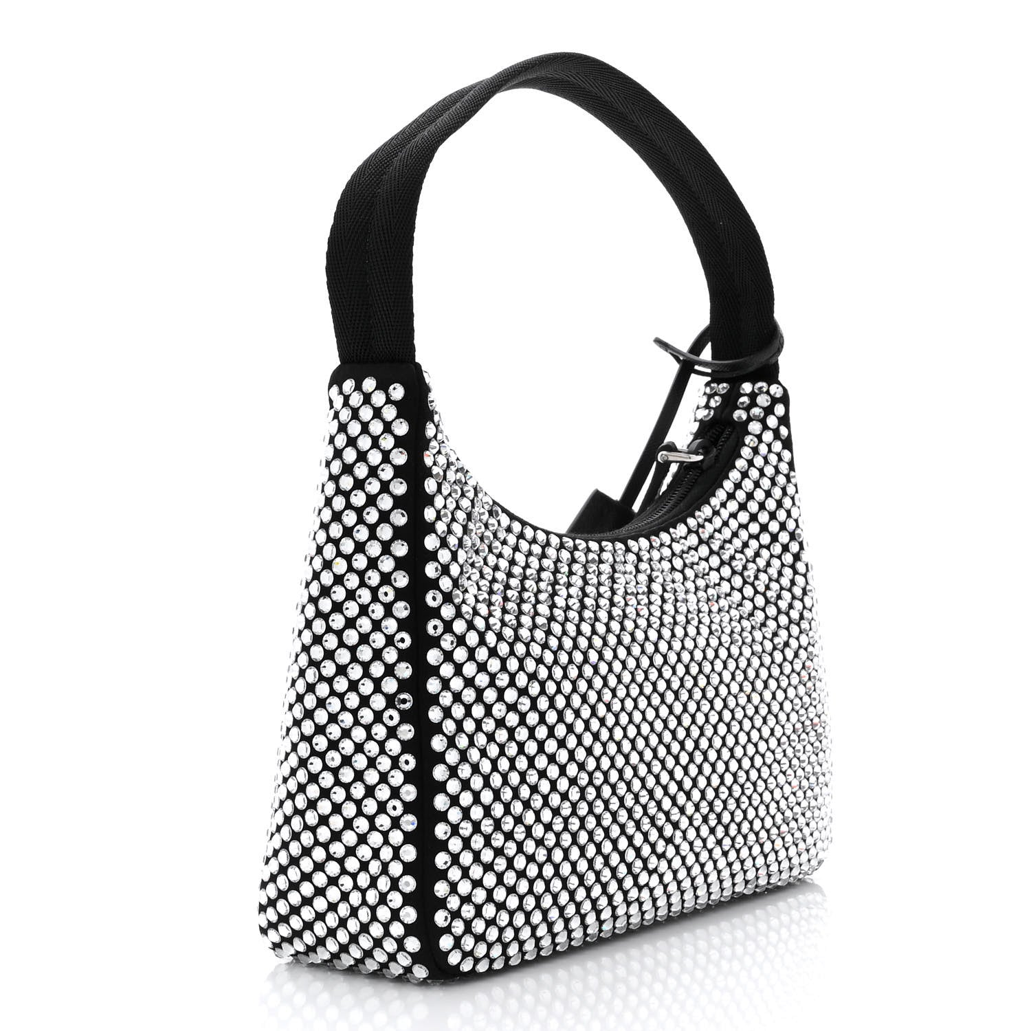 Prada Satin Crystal Mini Re-Edition 2000 Bag Cristal 2 of 9
