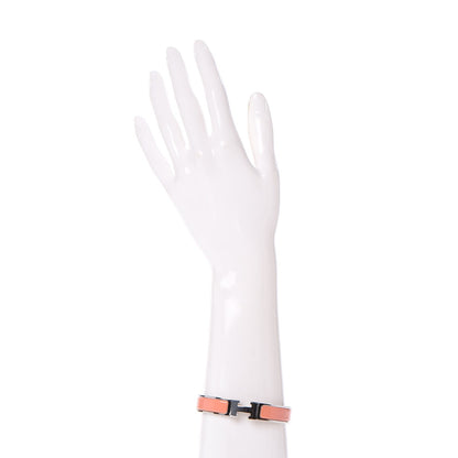 Hermes Enamel Narrow Clic Clac H Bracelet GM Rose Saumon 2 of 6
