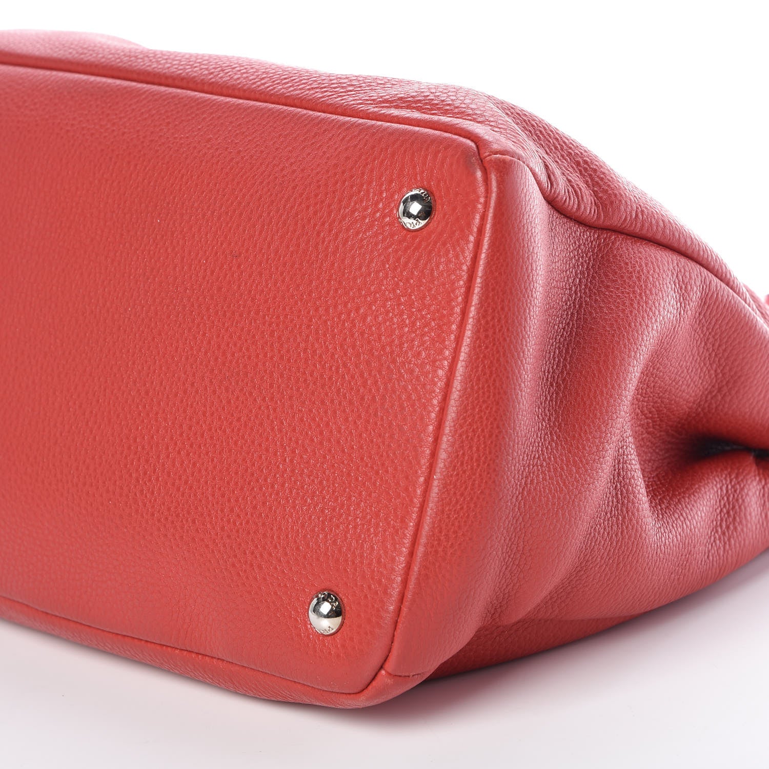 Prada Vitello Daino Tote Rosso 7 of 9