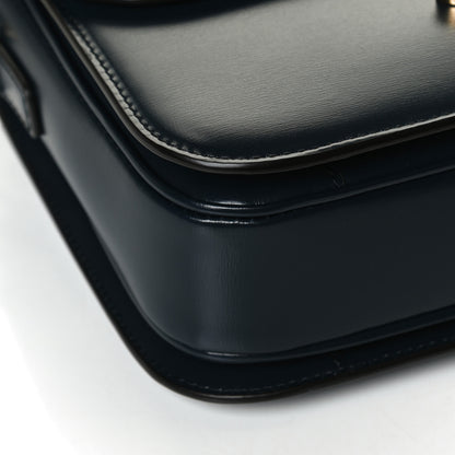 Celine Shiny Calfskin Medium Triomphe Navy Blue 12 of 14