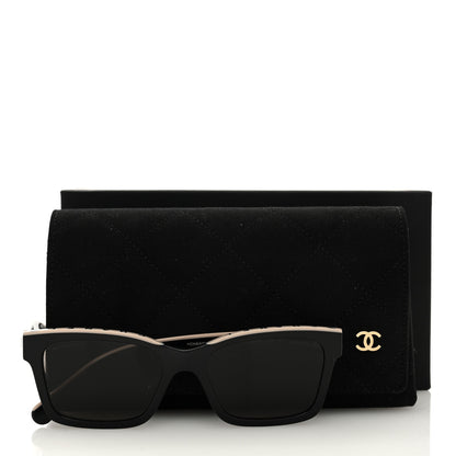Chanel Acetate Square Sunglasses 5417 Black 7 of 7