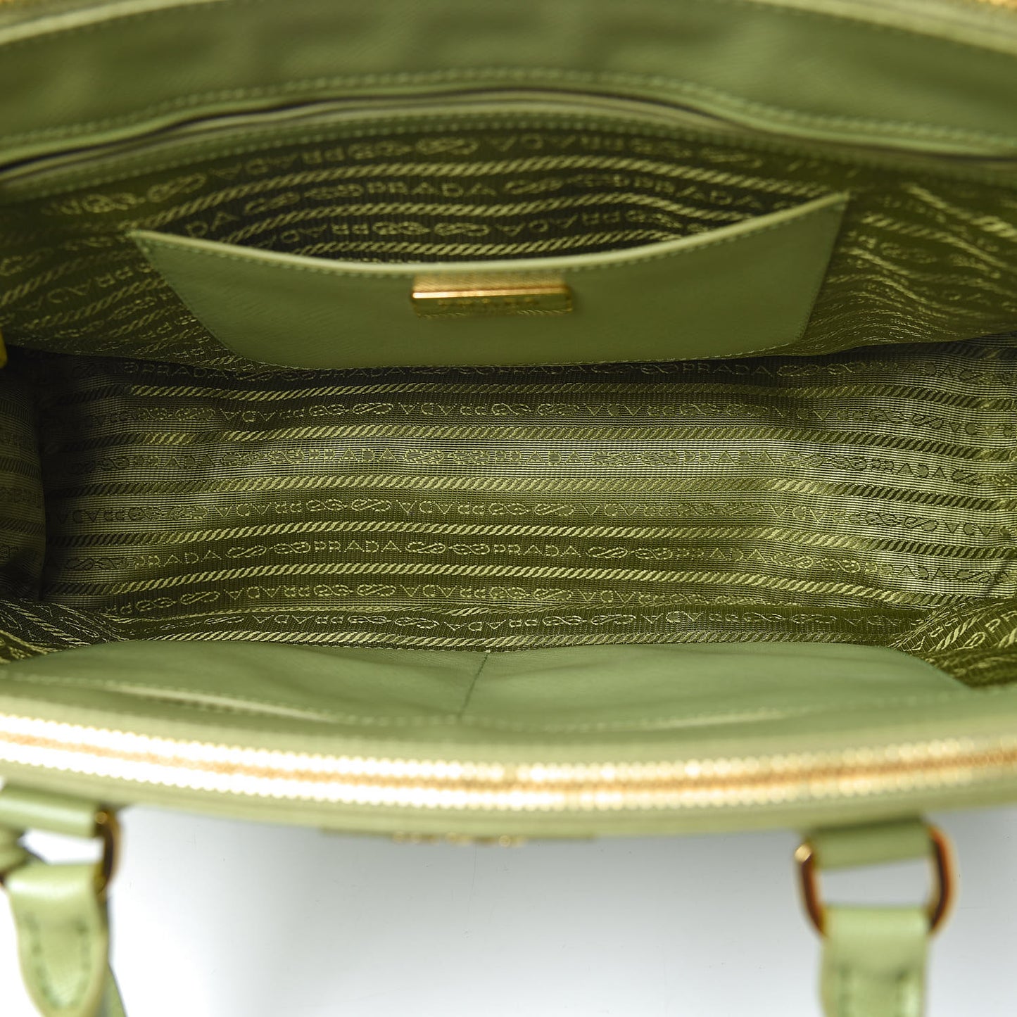 Saffiano Medium Double Zip Galleria Tote Prato