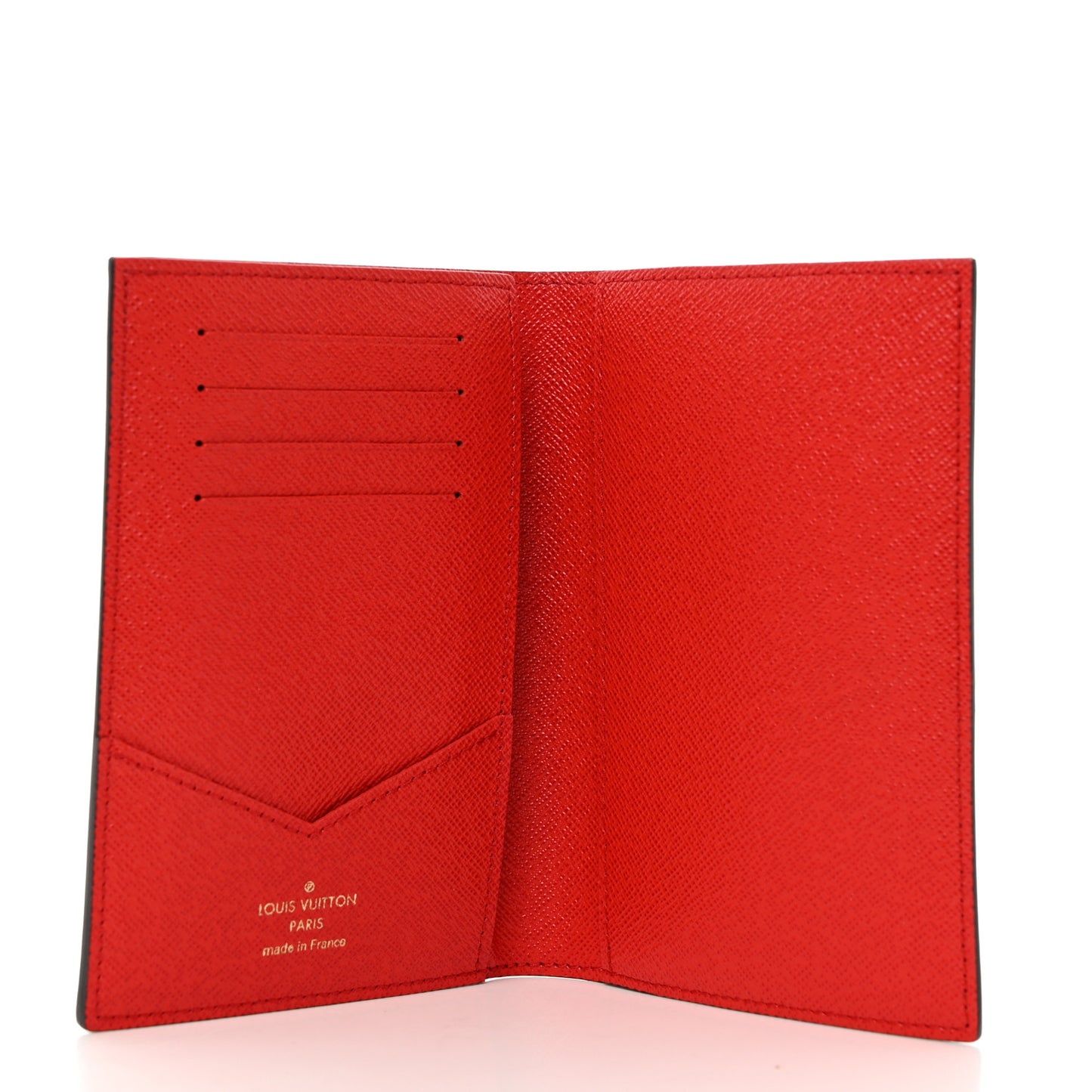 LOUIS VUITTON Monogram 2019 Christmas Animation Passport Cover Rouge