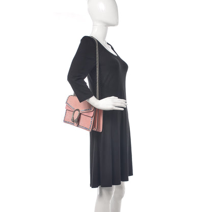 Gucci Suede Crystal Small Dionysus Shoulder Bag Peonia 2 of 10