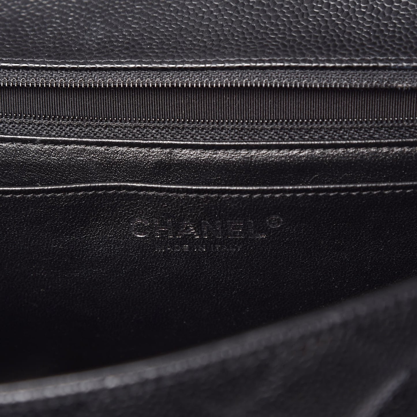 Caviar Quilted Jumbo Single Flap Black