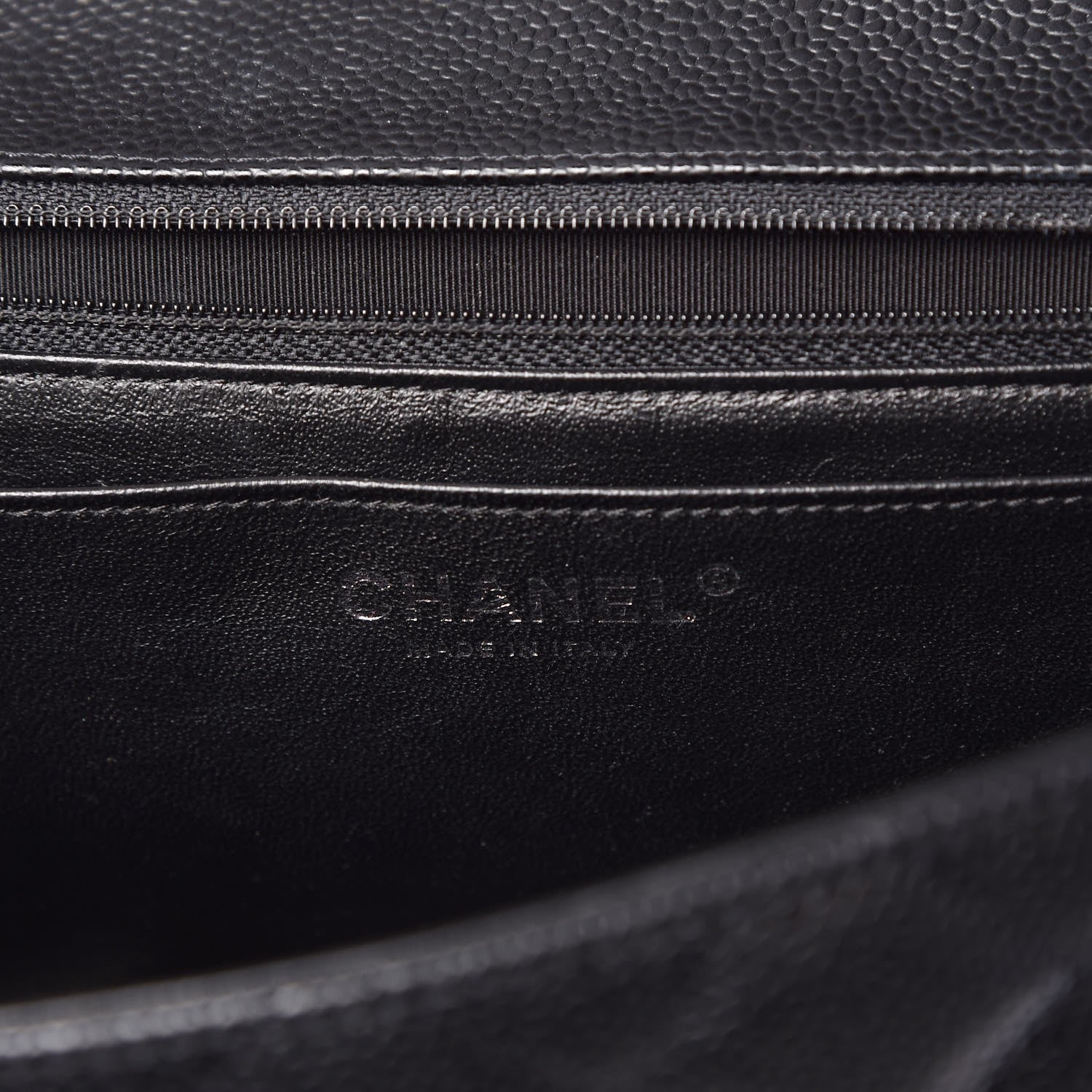 Chanel Caviar Quilted Jumbo Single Flap Black 7 of 9