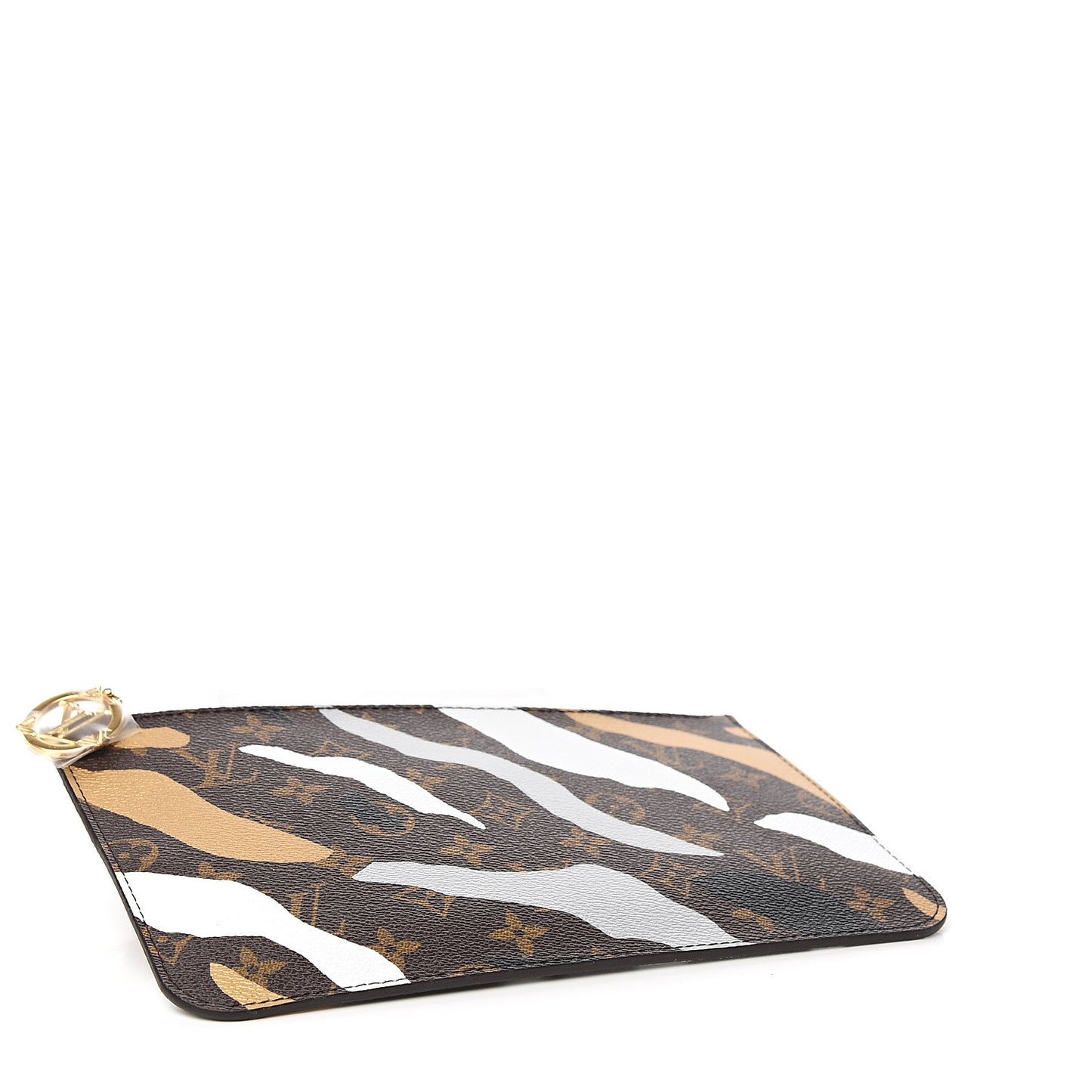 X LOL Monogram Neverfull MM GM Pochette Gold Silver
