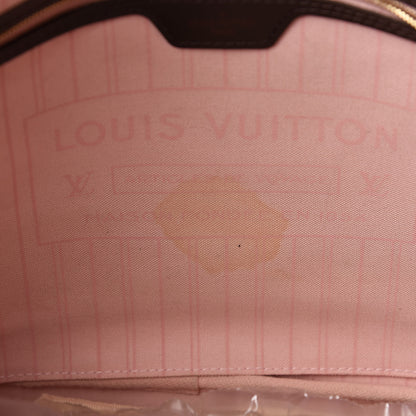 Louis Vuitton Damier Ebene Neo Neverfull MM Rose Ballerine 13 of 13