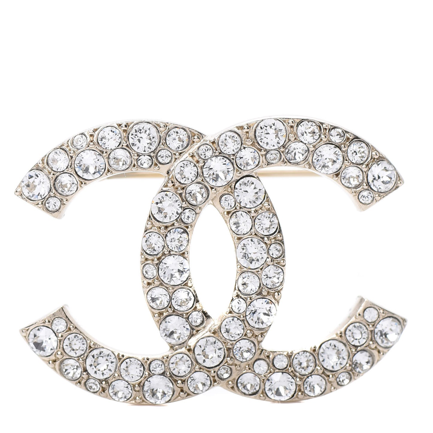 Crystal Palais Garnier CC Brooch Gold