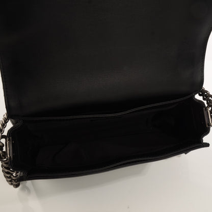Chanel Calfskin Enchained Medium Boy Flap Black 8 of 8