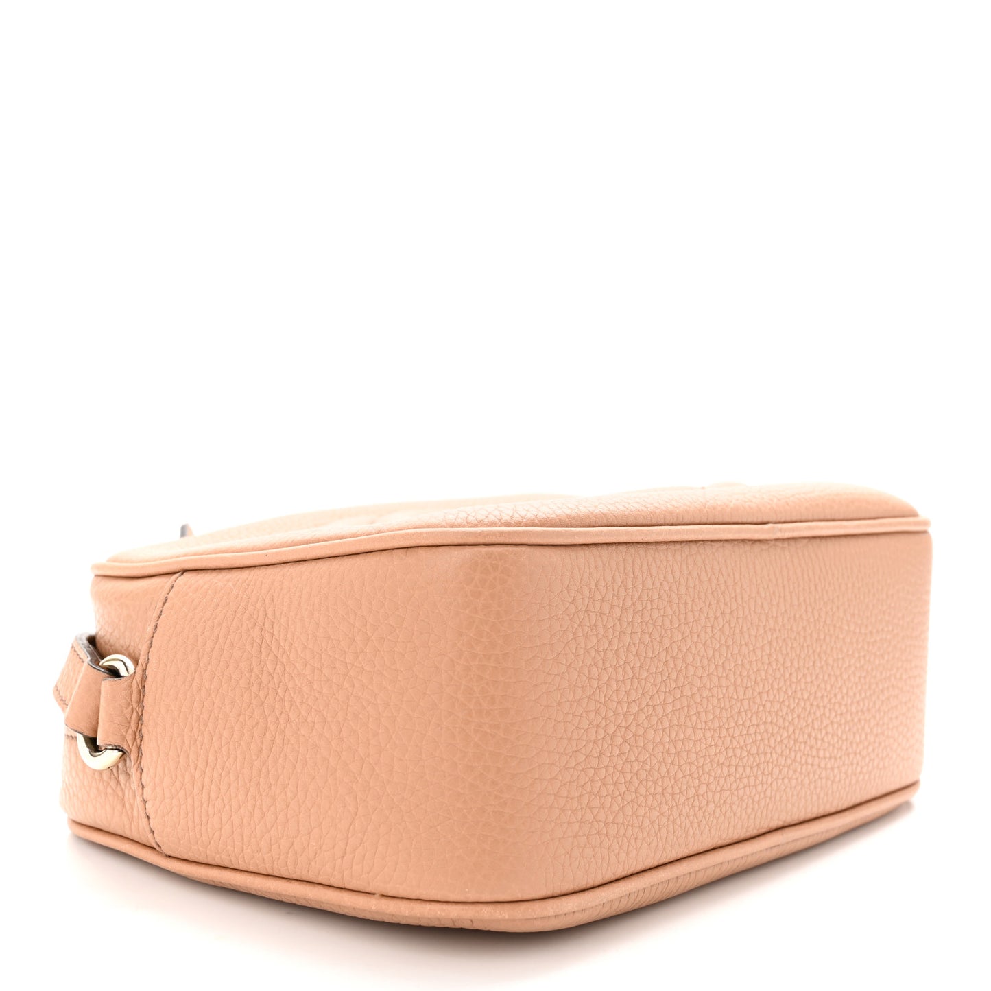 Pebbled Calfskin Small Soho Disco Bag Camelia