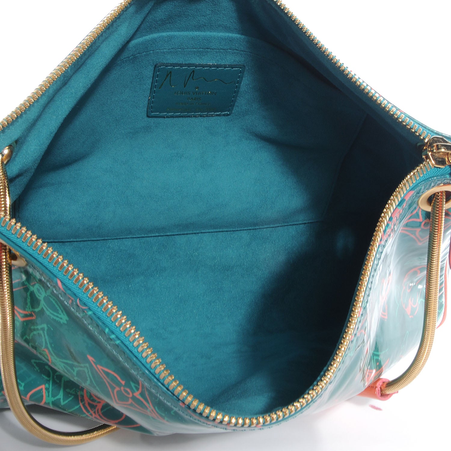 Louis Vuitton Richard Prince Bonbon Pochette Teal Blue 6 of 8