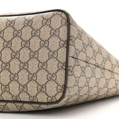 Gucci GG Supreme Monogram Medium Zippered Tote Dark Brown 10 of 10