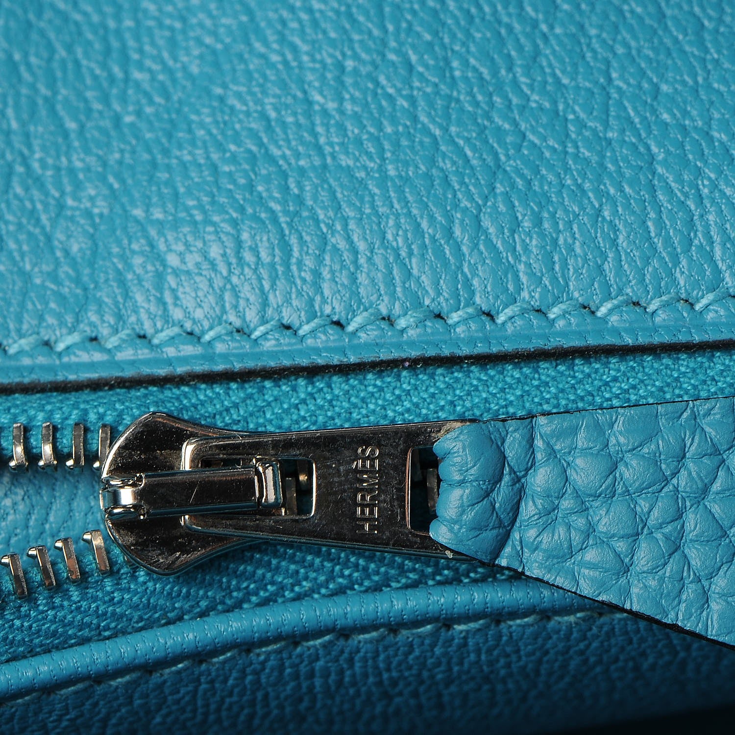 Hermes Togo Birkin 25 Turquoise 10 of 31