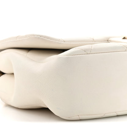 Chanel Lambskin Quilted Resin Bi-Color Chain Flap Bag White 9 of 14