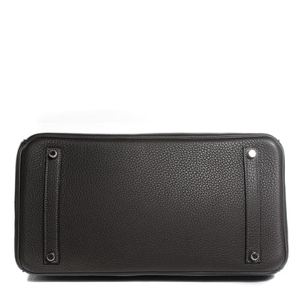 Hermes Taurillon Clemence Birkin 35 Graphite 7 of 27