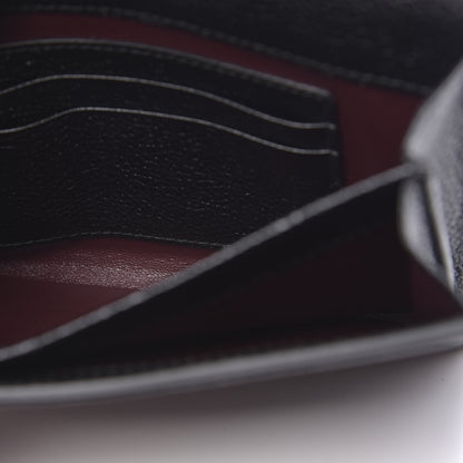 Gucci Grainy Calfskin Zumi Flap Card Case Black 6 of 10