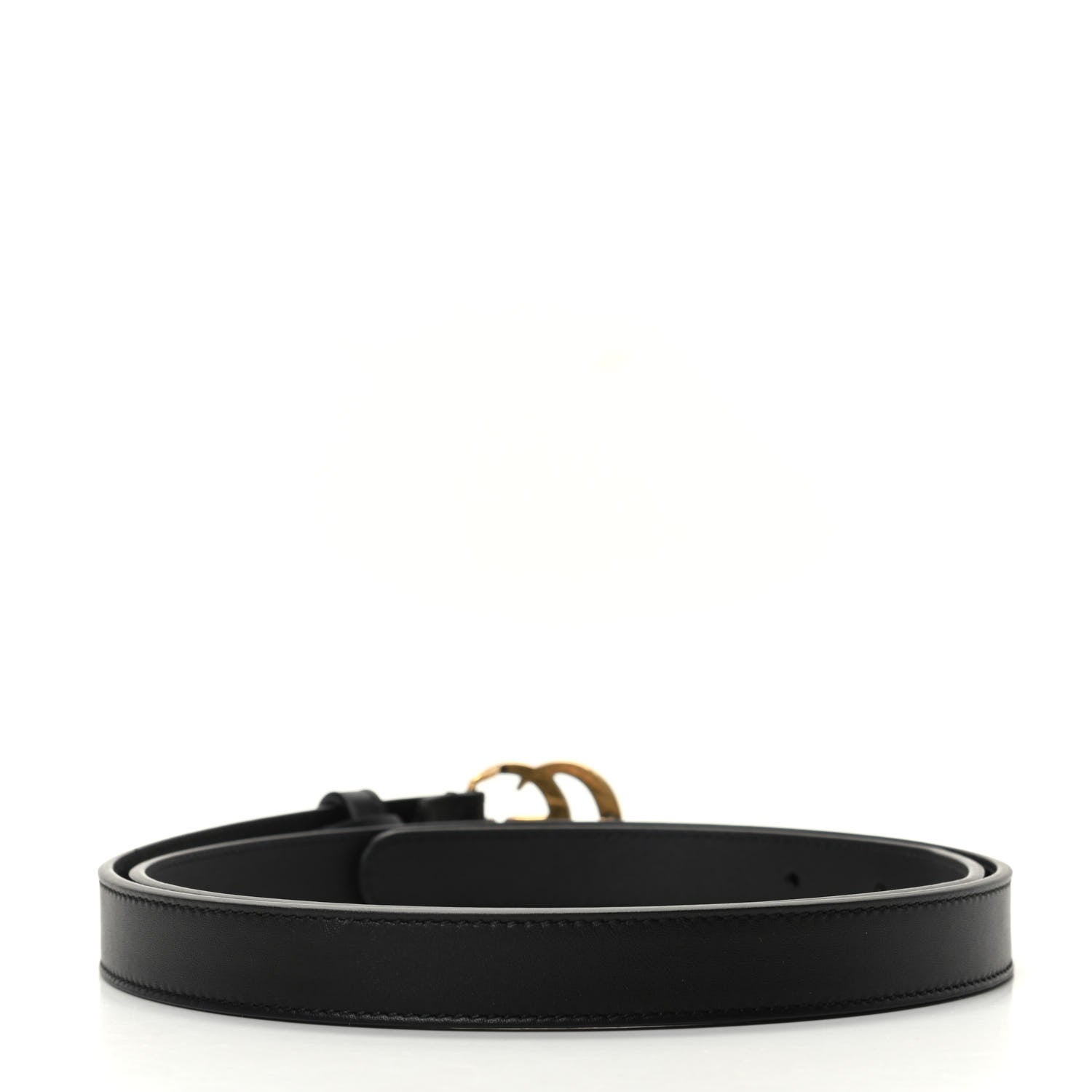 Gucci Calfskin Double G 20mm Belt 95 38 Black 2 of 5