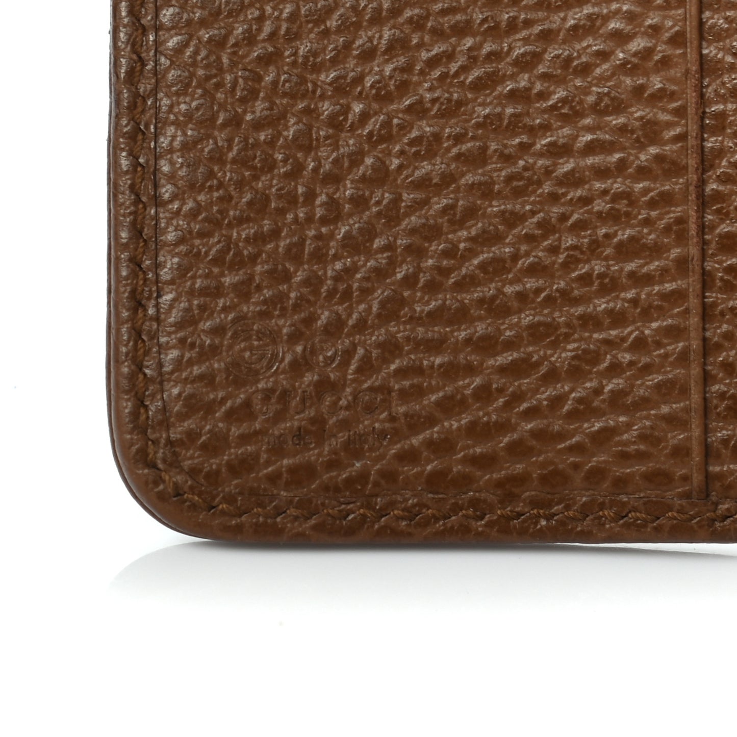 Monogram Dollar Calfskin Zip Around French Wallet Beige Ebony Tabacco