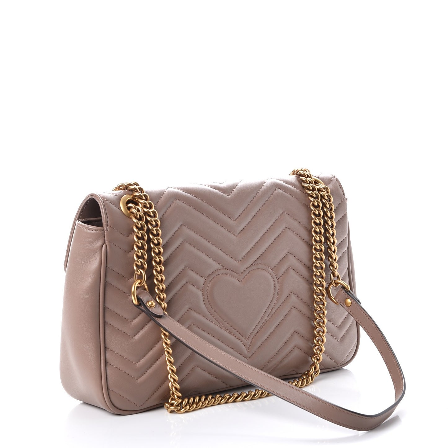 Calfskin Matelasse Medium GG Marmont Shoulder Bag Porcelain Rose
