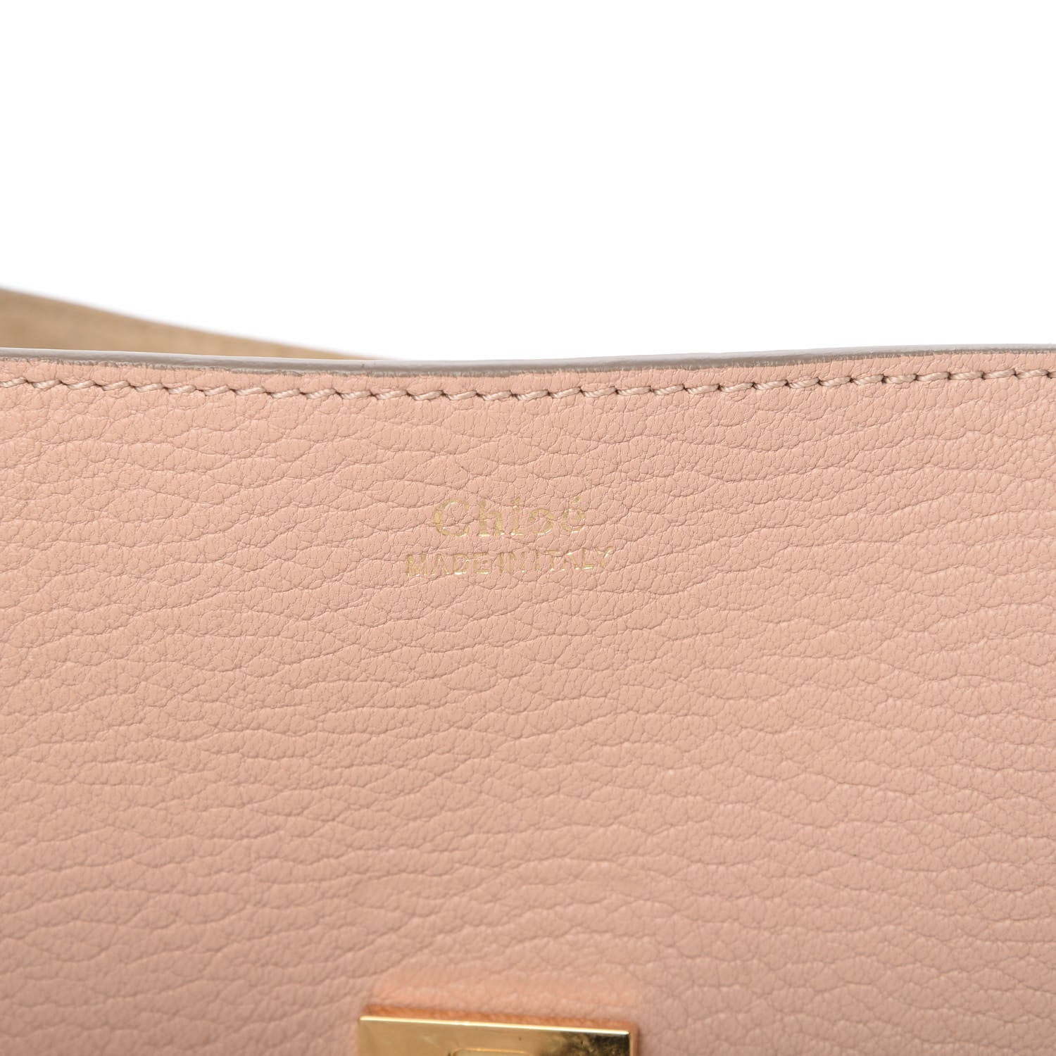 Chloe Grained Lambskin Drew Shoulder Bag Cement Pink 8 of 11