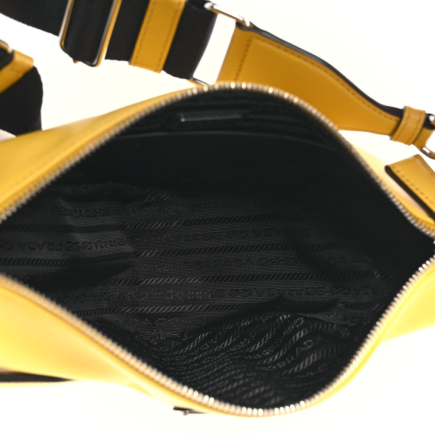 Prada Softy Calfskin Triangle Shoulder Bag Sole 5 of 11