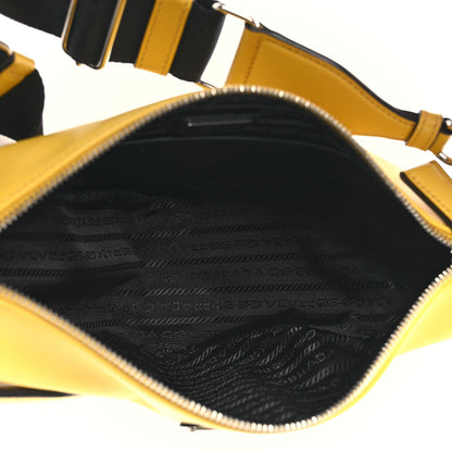 Prada Softy Calfskin Triangle Shoulder Bag Sole 5 of 11