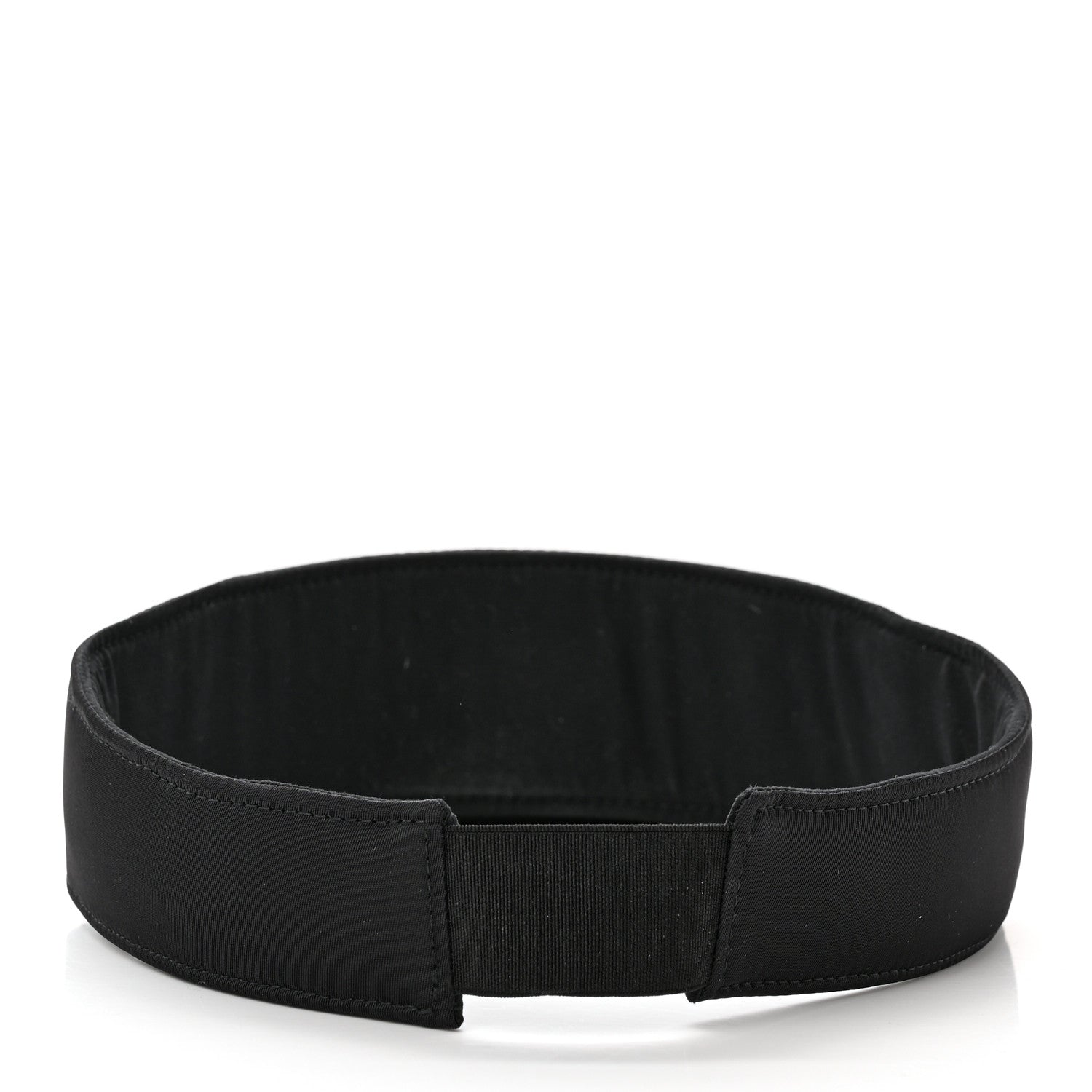 Prada Nylon Triango Metal Triangle Logo Mens Visor L Black 6 of 9