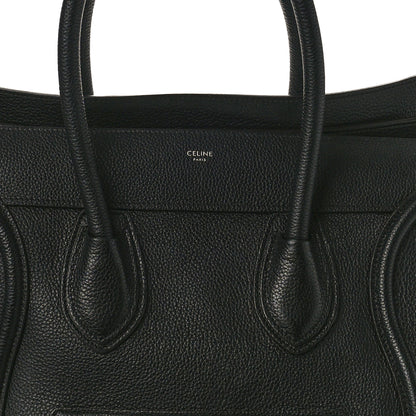 Celine Drummed Calfskin Mini Luggage Black 7 of 11