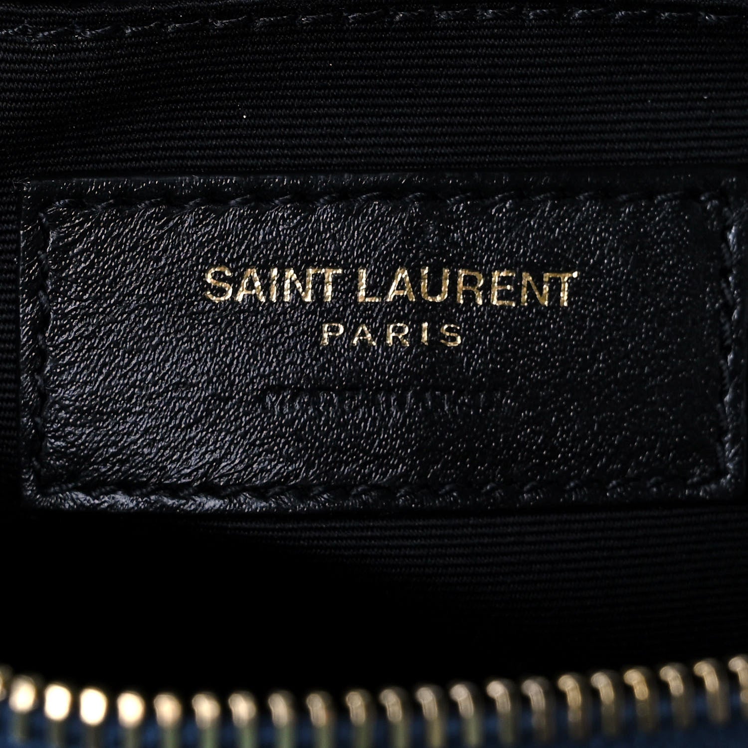 Saint Laurent Denim Quilted Monogram Round Crossbody Bag Rodeo Blue 6 of 10