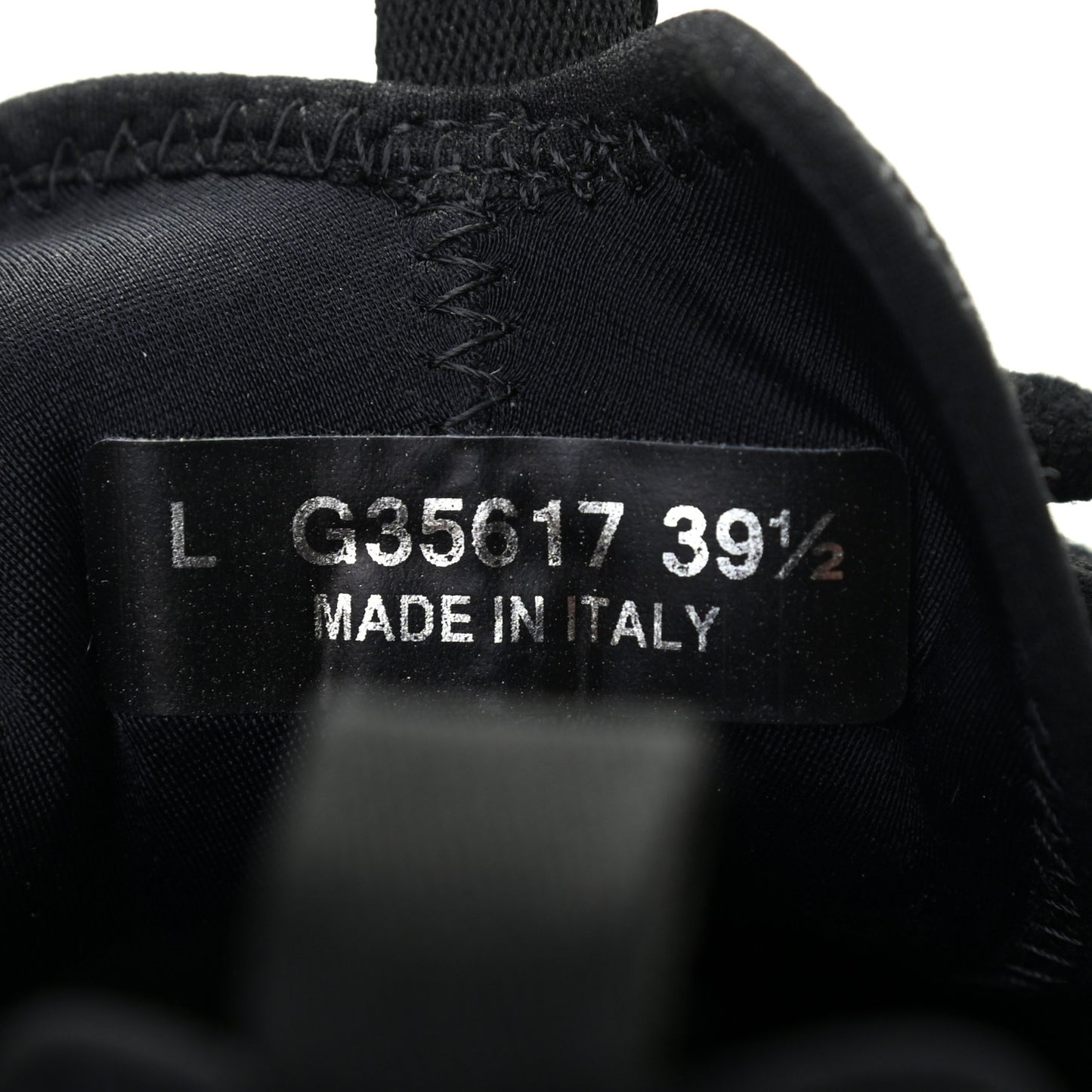 Velvet Calfskin Mixed Fibers CC Sneakers 39.5 Black