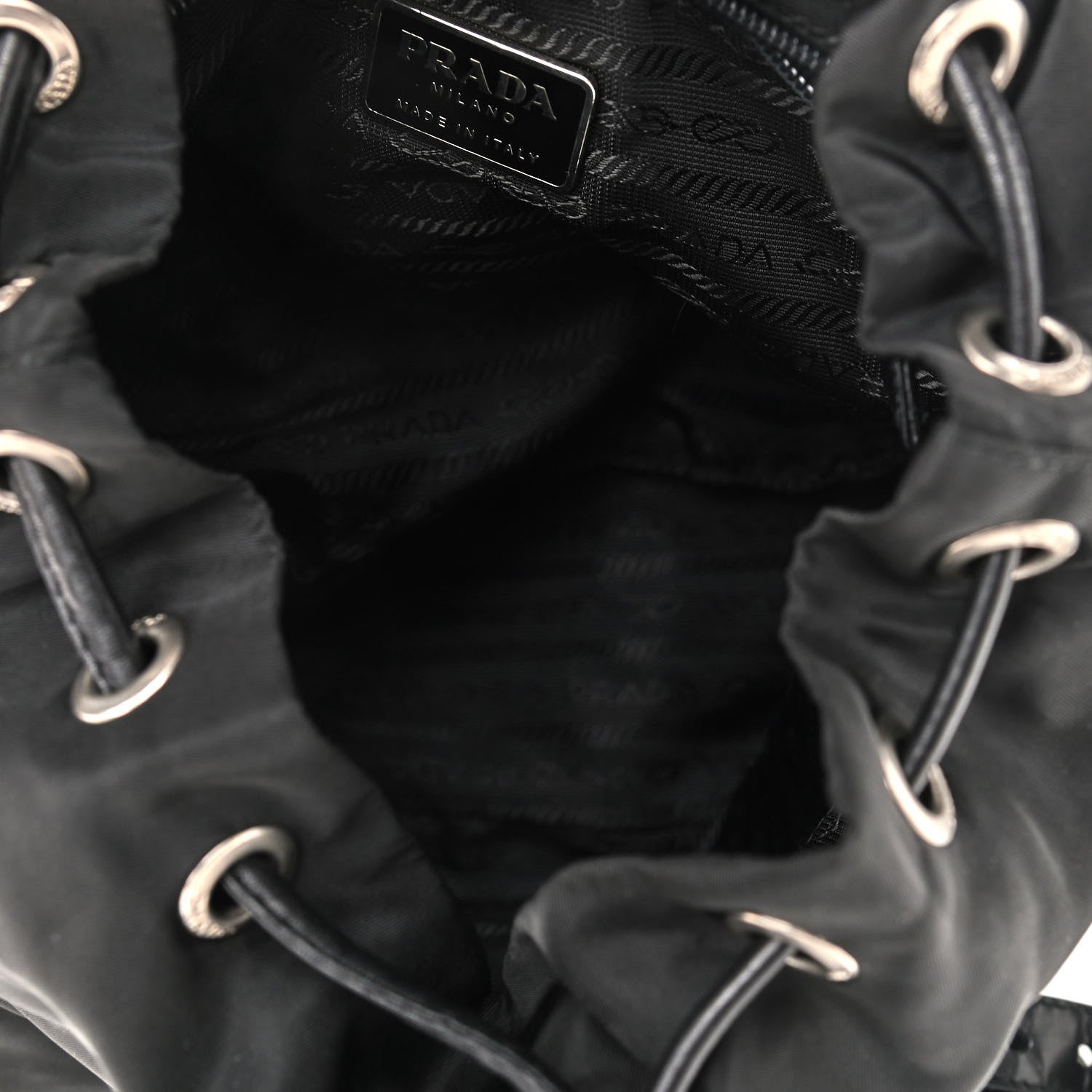 Prada Tessuto Nylon Vela Small Backpack Black 5 of 9