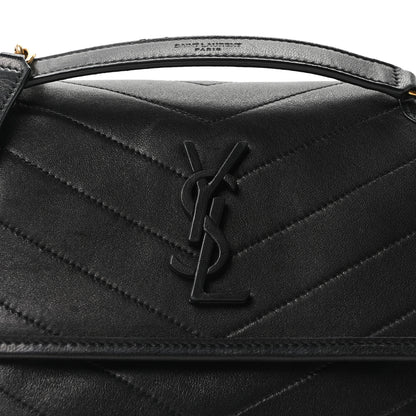 Saint Laurent Lambskin Matelasse Monogram Baby Niki Chain Satchel Black 8 of 10