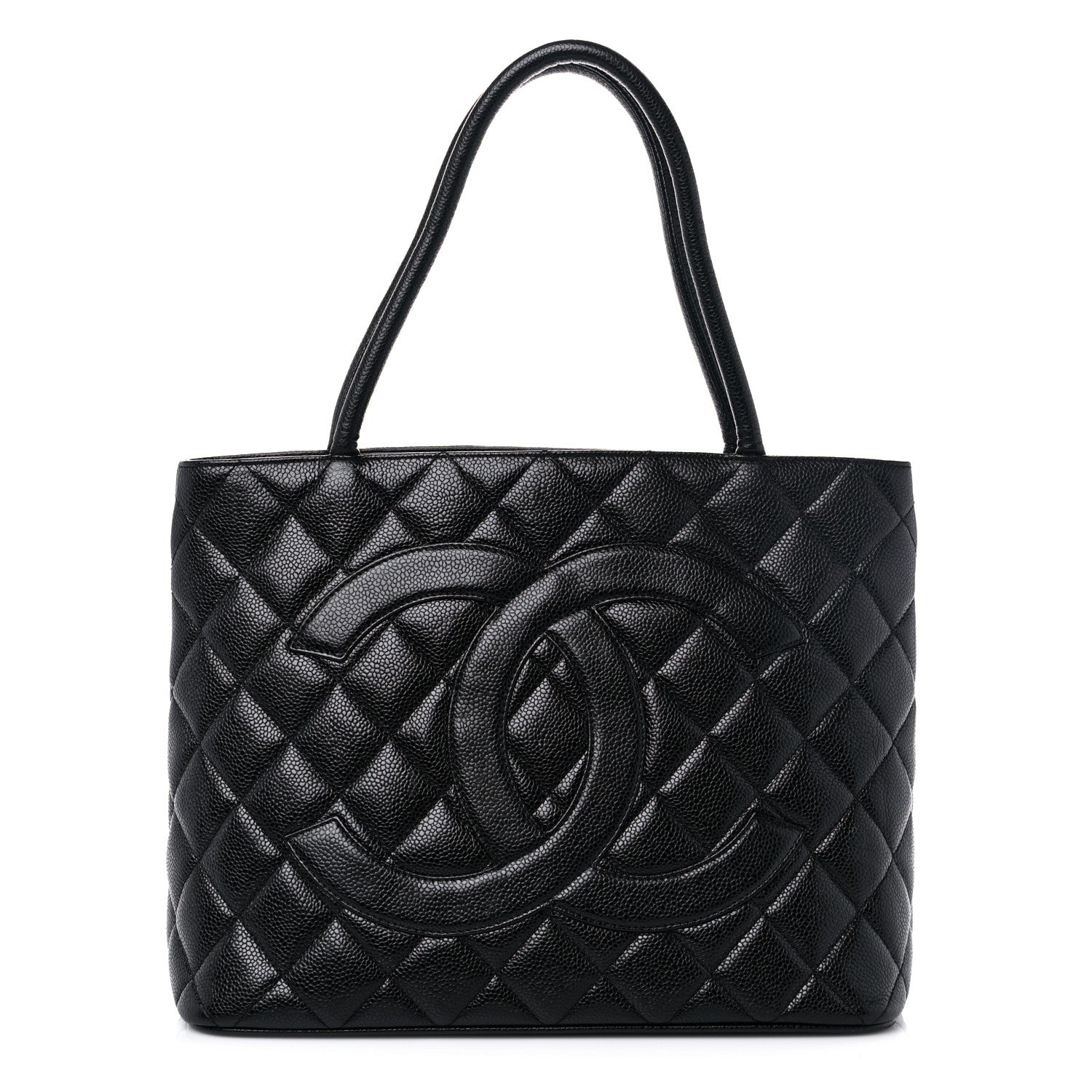 Chanel Caviar Quilted Medallion Tote Black 1 of 17