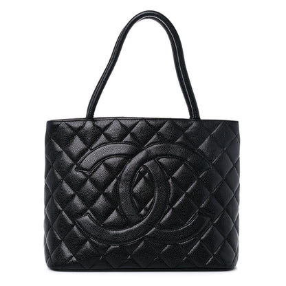 Chanel Caviar Quilted Medallion Tote Black 1 of 17