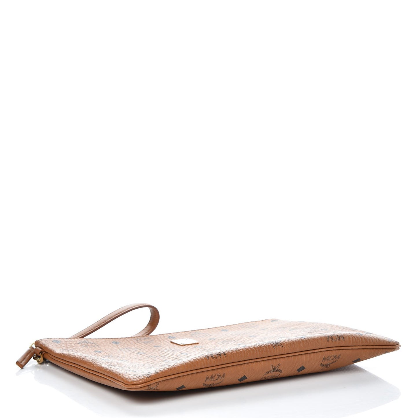 Visetos Large Stark Wristlet Pouch Cognac